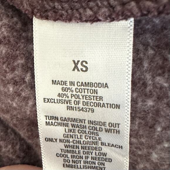 Aeropostale Jogger Sweatpants Women's XS Maroon Drawstring Waist Logo Y2K - Picture 7 of 7